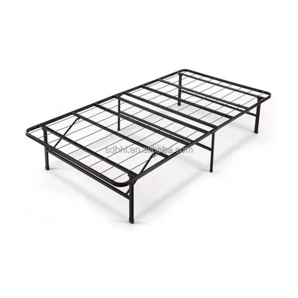 Modern Design Storage Metal Bed Frame Hotel-Style Foldable Extra Bed with