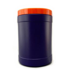 China FDA Cylinder Coffee Plastic Powder Canister 1200ml Container With Lid on sale