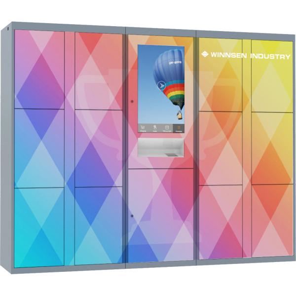 Self Service Luggage Lockers , Electronic Locker Systems Full Eliminate Keys And