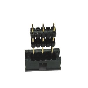 2.54 Pitch Box Header Connector add housing H=2.5 PA9T black matting with 5212