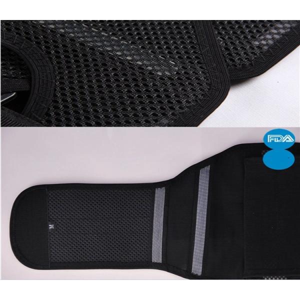 Breathable Elastic Waist Support Belt , Black Back Braces For Lower Back Pain