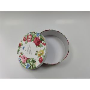 CMYK Die Cut Gift Box Folding Aseptic / Biodegradable Round Shape
