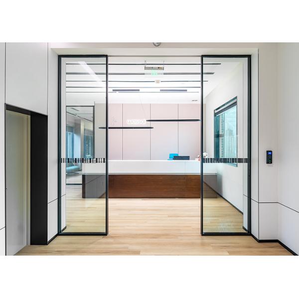 Quality Custom Aluminum Glass Partitions with Tempered Glass Panels wholesale