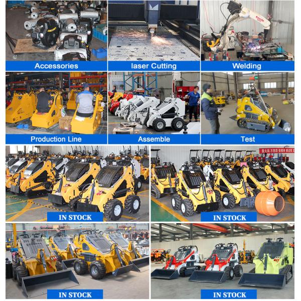 China Mini Skid Steer Loader Diesel Skid Steer Loader With Attachments Mini Skid Steer Loader