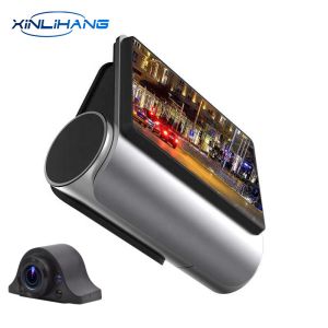 Cheap Touchscreen ​Auto Blackbox DVR Dash Cam 24 Hour Recording Dual Lens Rearview Mirror for sale