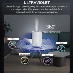 Cool Mist Top Filling Ultrasonic Humidifiers UV-C Sterilization Household