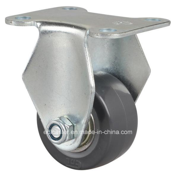 Quality Mini Edl 1.5" Rigid Caster 26015-76 with 38mm PU Wheel and High Load Capacity of 40kg wholesale