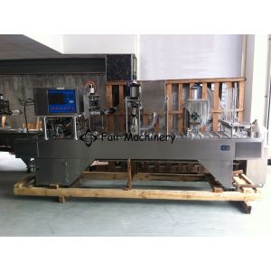 380V 50Hz Cup Filling Sealing Machine Foil PP PE PET Cup for Yogurt 3PH