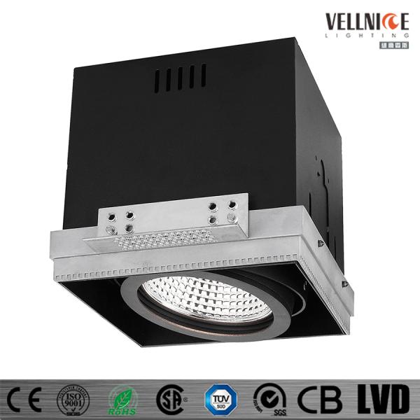Pure Aluminum Silver 6W Recessed Led Ceiling Lights COB Tiltable Cut Out 83mm 700mA Commercial Led Lighting/CR3B0653