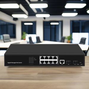 10/100/1000Mbps Transmission Rate Managed Poe Switch SG3000-MG-8P2F for Private