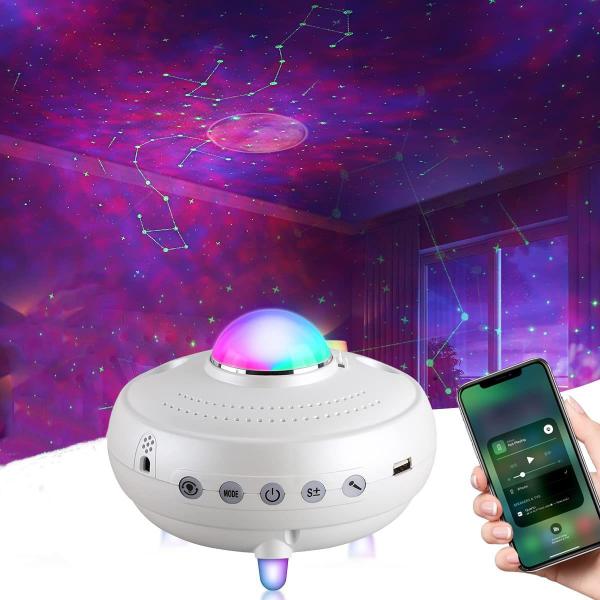 Quality 2022 New 12 Constellations Music Galaxy Projector Lamp Romantic Nebula Planet Laser Atmosphere lamp with BT and Remote C wholesale