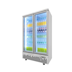 Customized Commercial Beverage Cooler For Supermarket 5 Layer Adjustable Shelves