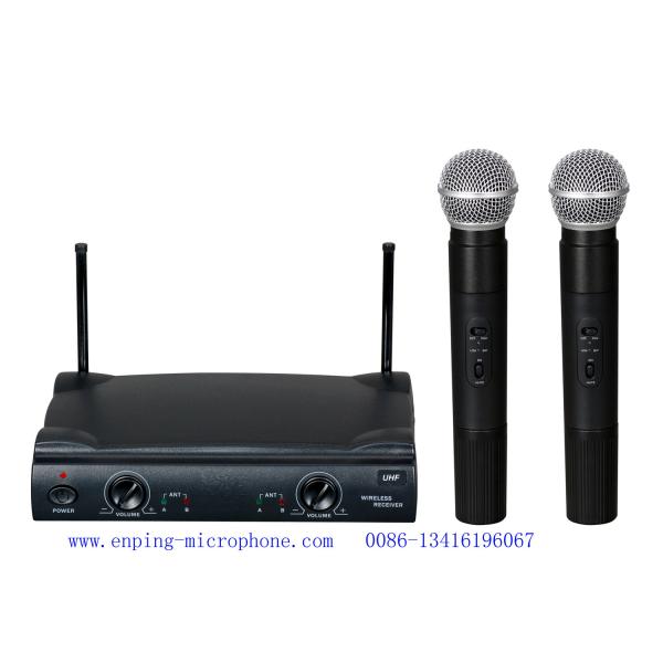 PG58 two-handheld VHF wireless microphonel / SHURE / micrófono / good quality