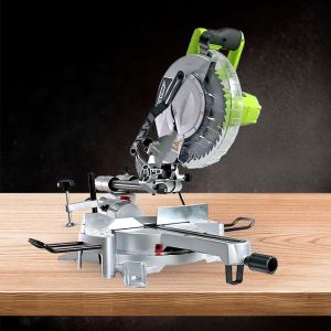 1800W Laser Sliding Drop Chop Angle Compound Miter Saw，Automatic protective