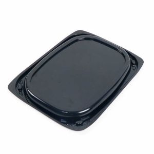 Rectangle Cake Platter With Lid Reusable Buffet Catering Sandwich Trays