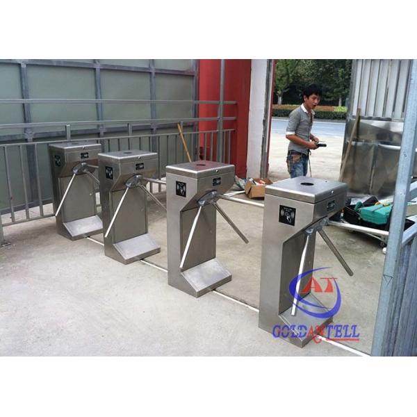 Waterproof Outdoor Vertical Tripod Turnstile Waist High RFID Card For Movie
