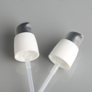 20mm Lotion Dispenser Bottle with White Cream Pump and Over Cap