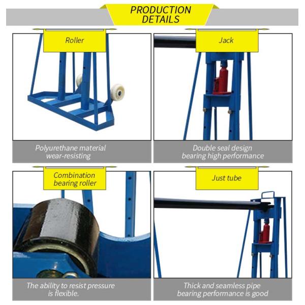 HYDRAULIC CABLE REEL STAND CABLE DRUM JACK FOR SUPPORTING CABLE DRUM