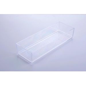 Desk Drawer Organizer Drawer Dividers Organizer Bins Clear Plastic with 4