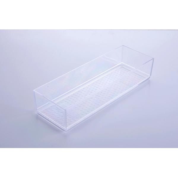 Desk Drawer Organizer Drawer Dividers Organizer Bins Clear Plastic with 4