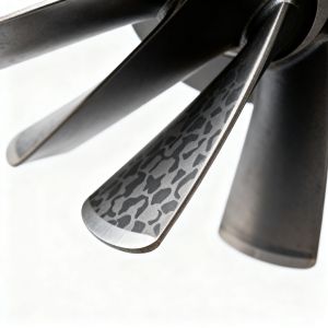 Precision CNC machining China aerospace engine titanium alloy blade custom