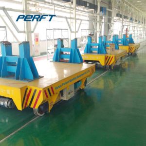 Custom Battery Operated Steel Coil Transfer Trolley Material Handling Equipment