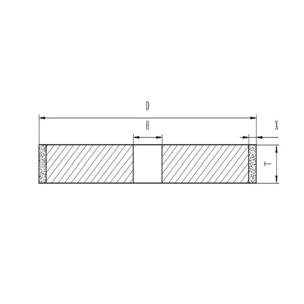 12mm Brazed Diamond CBN Grinding Wheels Straight Parallel Type