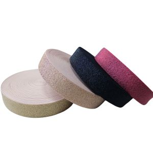Wholesale Custom Color Woven Waistband Glitter Elastic Band for Dress