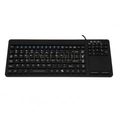 Medical Silicone Keyboard With Touchpad And Numeric Keypad In USB Interface