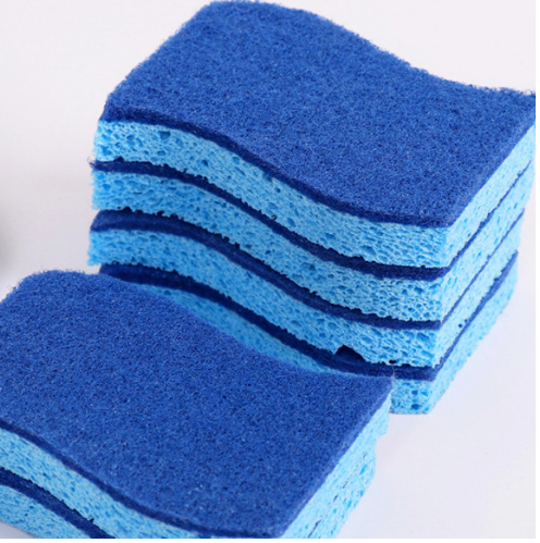 Quality Custom Blue 11x7x2cm All-Season Cellulose Sponge Scourer with OEM&ODM Available wholesale
