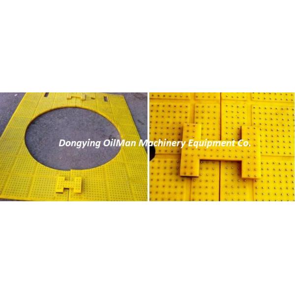 Polyurethane Rubber Drilling Floor Mat Anti Slip 1490mm Width