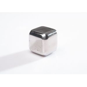 Ice Cube Silver Mirror Polishing Metal Wine Cooler 27MM