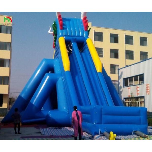 Water Park Slides Funny Aqua Park Water Games New Design Aquatic Play Equipment Inflatable Long Water Slide