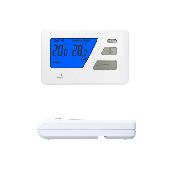 Riseem Blue Backlight Digital Wired Non-programmable Room Thermostat For Electric Heating System