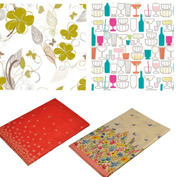 Quality Afternoon Tea Lime Green Paper Tablecloths ODM 2ply Paper 1ply PE Film wholesale