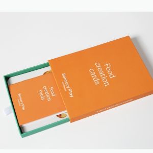 Glossy Lamination Drawer Style Notebook Gift Box Set With Pen Custom Printing