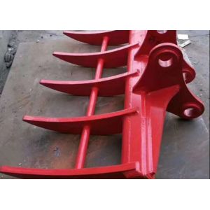 PC PC312 Hydraulic Excavator Rock Rake For Construction
