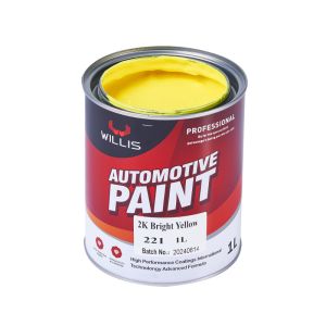 Bright Yellow 2k Car Paint / Auto Touch Up Spray Paint OEM / ODM