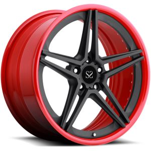 M5 20x9 | 20x10.5 BMW 2PC Forged Alloy Wheels Satin Red 5x112 5x120