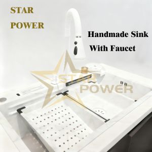 China Handmade Forged Food-Grade 304 Stainless Steel Kitchen Sink with Thickened Panel and Double/Single Bowl Structure on sale