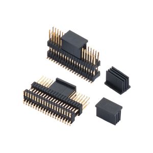 1.0mm 2.0mm Female Smt For Pcb Board Dual Row 10 Pin Header Connector Gold
