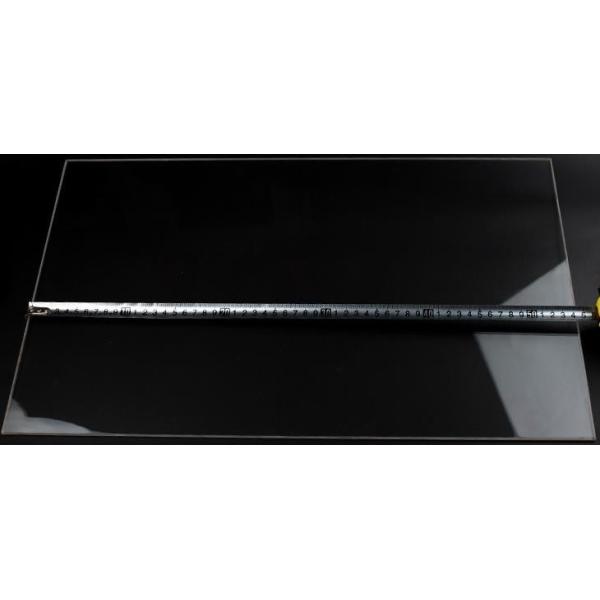 polished long length quartz glass tranparent big plate length 575mmx165x3mm