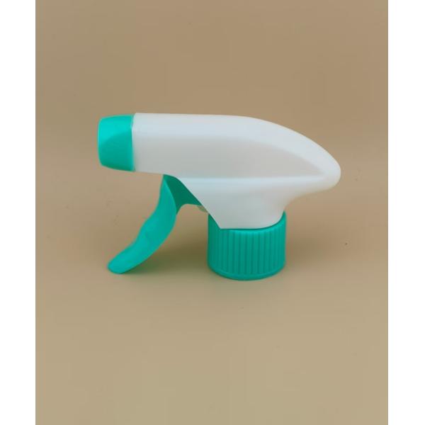 White and Cyan Simple Trigger Sprayer K101-9 for Household Cleaning Bottles