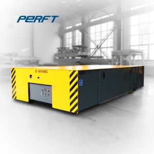 China 40T Heavy Load PU Wheel Slab Transfer Carts Motorized on sale