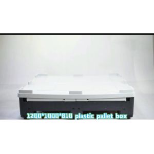 1200*1000*760mmBest Selling stackable foldable plastic storage pallet box bin