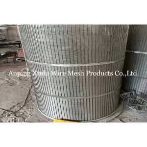 SS 304L 316L Rotary Screen Drum Reverse Bake Flush 0.1mm - 35mm Slotted Screen