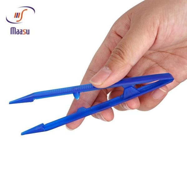 Quality Blue Plastic Disposable Tweezers 15.5cm Periodontal Tool wholesale