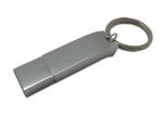 Quick Loading Silvery Metal Flash Drive , Keychain Type Usb Flash Disk