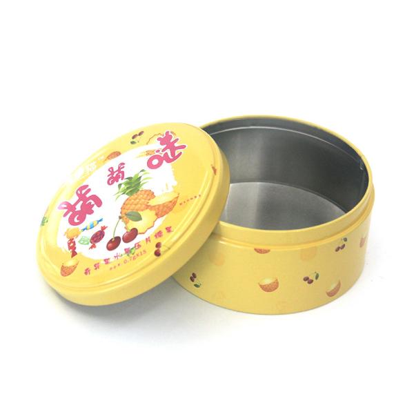 Quality Wholesale Customized Tinplate Biscuit Storage Container Round Metal Box/Can Cookie/Candy/Chocolate/Tea Tin Jar Packaging wholesale