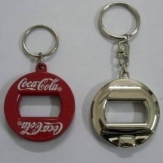 Stainless steel and soft PVC Customized bottle openers with key ring ​